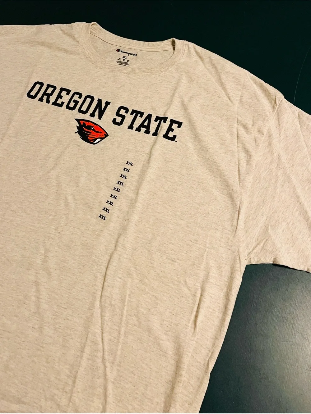NWT Oregon State University Beavers NCAA Champion T-Shirt 2XL College Gray NEW - Picture 3 of 8
